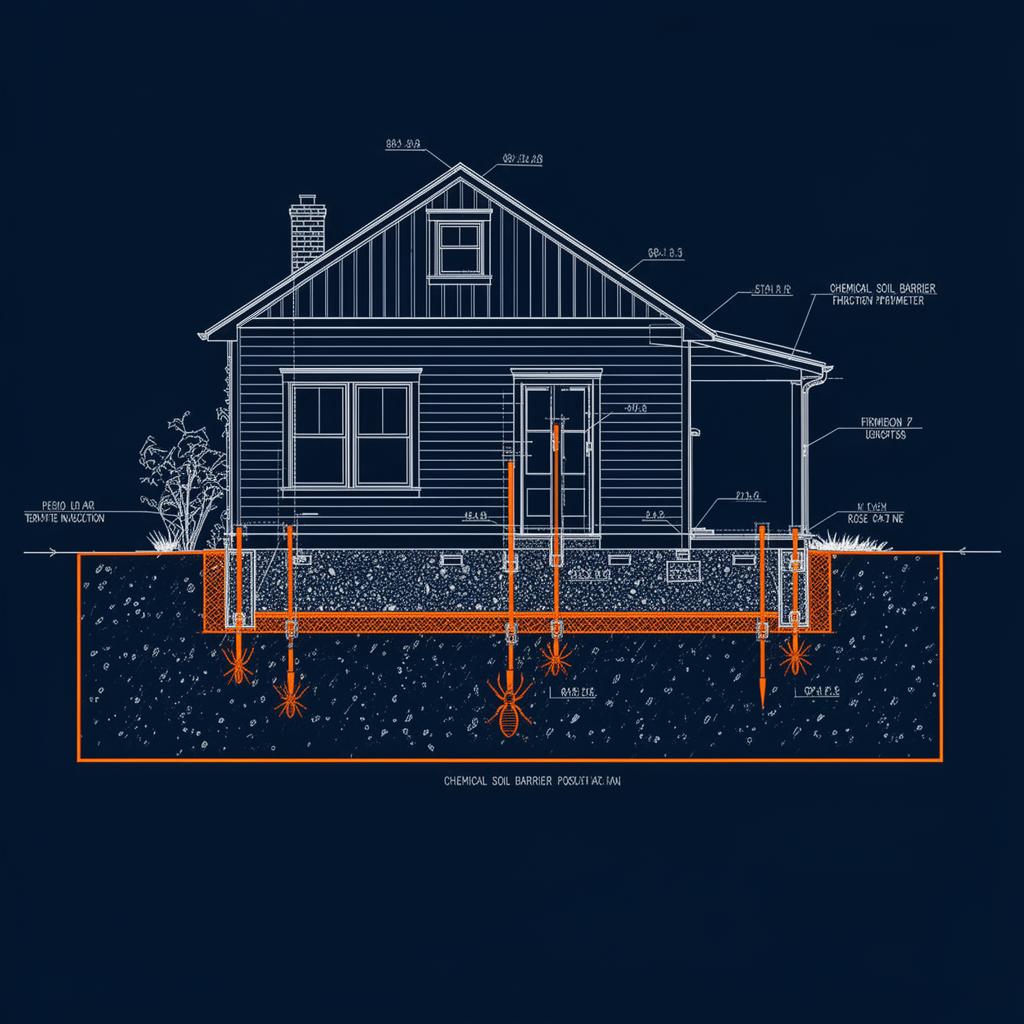 Tratamiento profesional de fumigación de termitas